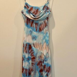 Petal & Pup Blue and Brown Dress